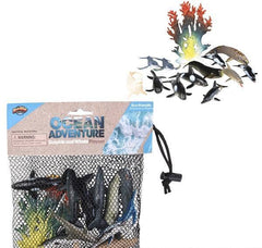 12PC DOLPHIN AND WHALE MESH BAG PLAY SET LLB kids toys