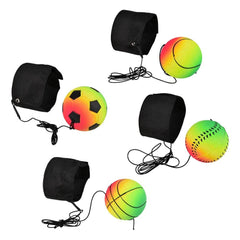 2.25" Rainbow Sports Wrist Band Return Ball LLB kids toys