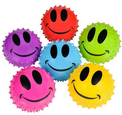 3" SMILE FACE KNOBBY BALL LLB kids toys
