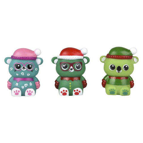 2" WINTER RUBBER ANIMALS LLB kids toys Christmas