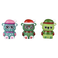 2" WINTER RUBBER ANIMALS LLB kids toys Christmas