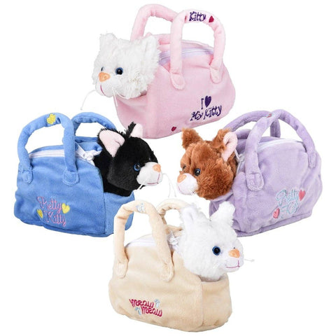 9" KITTEN IN PURSE LLB Plush Toys