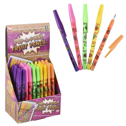 5" POP-A-POINT FRUIT PENCIL LLB Stationary