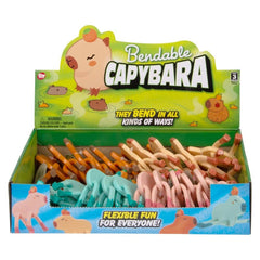 3.75" Bendable Capybara 24ct - LLB Toys