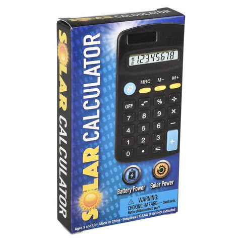 4.5" Solar Calculator- LLB Toys