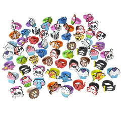 1" RUBBER RING ASSORTMENT (72PCS/UNIT) LLB kids toys