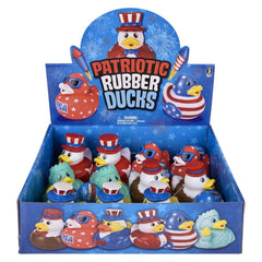 3.5" Patriotic Rubber Duck Assortment 12ct LLB kids toys