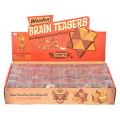 1.75" WOODEN BRAIN TEASERS LLB Wood Toy - Kids