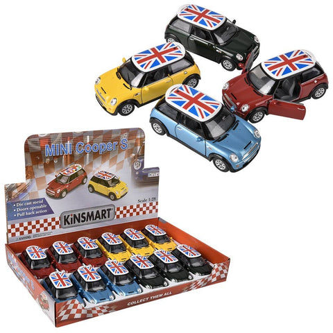 5" Diecast Pull Back Mini Cooper - LLB Toys