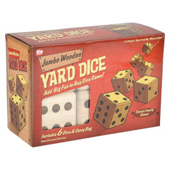 JUMBO WOODEN YARD DICE 3.5" LLB kids toys