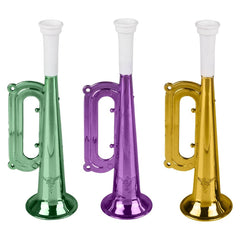 Mardi Gras Metallic Trumpet 7" - LLB Toys
