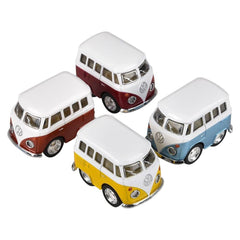 2" Diecast Pull Back VW Mini Bus LLB Car Toys