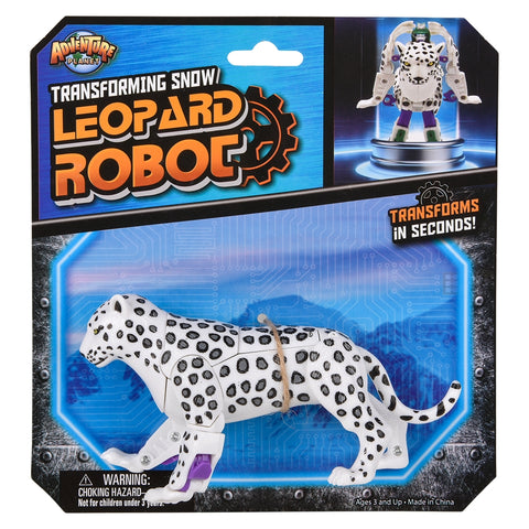 Snow Leopard Robot Action Figure - LLB Toys