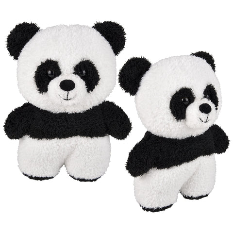 8" Scruffy Bunch Panda Plush - LLB Toys