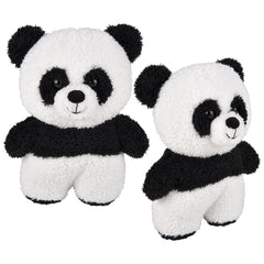 8" Scruffy Bunch Panda Plush - LLB Toys