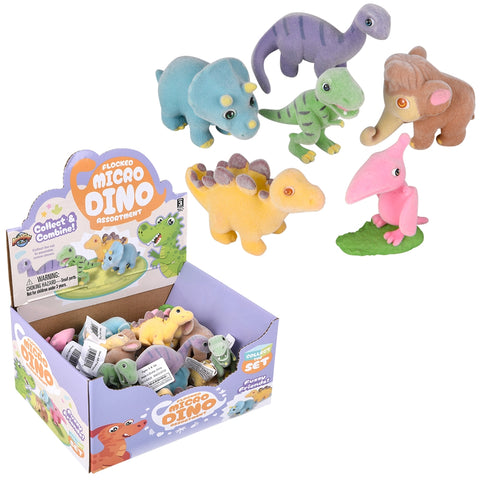 1.5" Flocked Micro Pre-Historic Assortment - LLB Toys