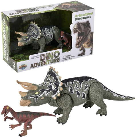 9" Articulated Triceratops Figurine - LLB Toys