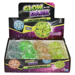 2" GLOW IN DARK SUCTION BALLS LLB kids toys