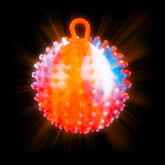 4" Patriotic Light Up Knobby Puffer Ball