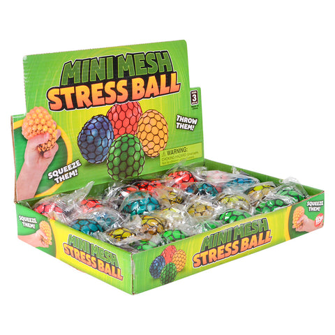 1.5" MINI SQUEEZE MESH STRESS BALL LLB Fidget Toys