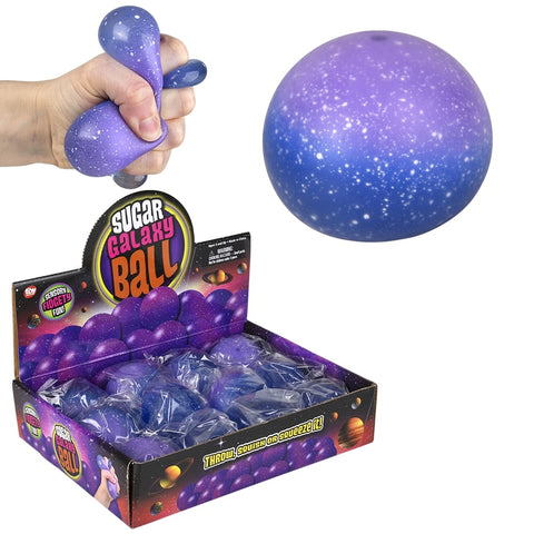 2.4" Galaxy Squeezy Sugar Ball 12ct