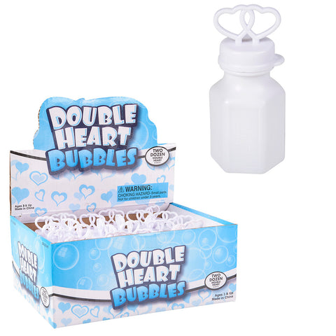 .6 OZ DOUBLE HEART BUBBLE BOTTLE LLB kids Accessories