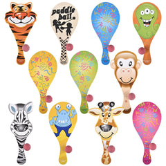 9" PADDLE BALL ASSORTMENT 50PCS LLB kids toys