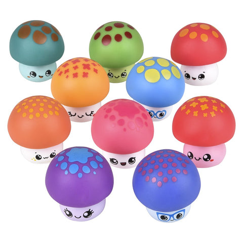 2" Rubber Mushroom Assortment LLB Plush Toys