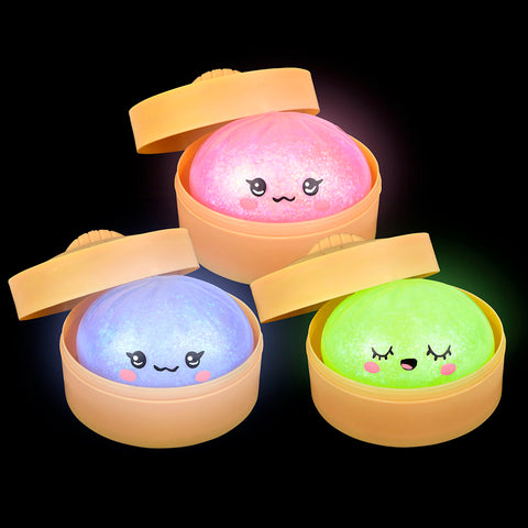 3.5" Glow In Dark Squeezy Jelly Surprise Dumplings