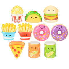 MICRO SQUISH FUN FOODS 1.5"-2.25" (100/UNIT)  - LLB Toys