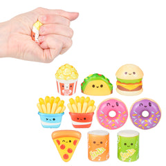 MICRO SQUISH FUN FOODS 1.5"-2.25" (100/UNIT)  - LLB Toys