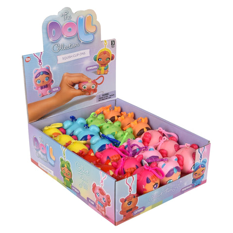 3" Squish Doll Collection Clip Ons - LLB Toys
