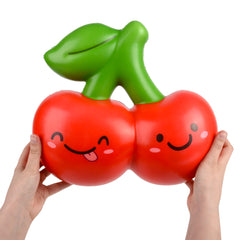 Jumbo Squish Cherries 11.75"