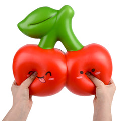 Jumbo Squish Cherries 11.75"