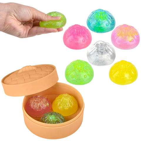 3pc Glitter Stretch Sticky Surprise Dumplings - LLB Toys