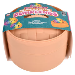 8"squish & Stretch Surprise Large Rainbow Dumplings - LLB Toys