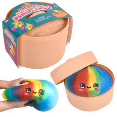 8"squish & Stretch Surprise Large Rainbow Dumplings - LLB Toys