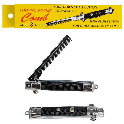 9" STAINLESS STEEL SWITCH-BLADE COMB LLB kids toys