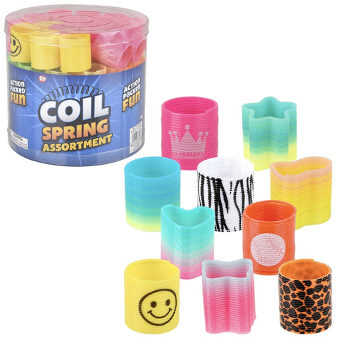 1.4" COIL SPRING ASST IN TUB 72PCS/CAN LLB kids toys