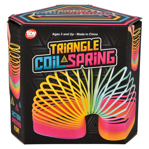5" JUMBO TRIANGLE RAINBOW COIL SPRING LLB kids toys