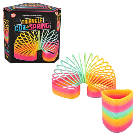 5" JUMBO TRIANGLE RAINBOW COIL SPRING LLB kids toys