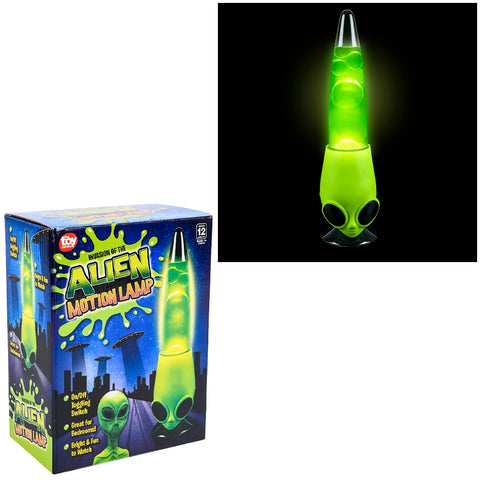 13" ALIEN HEAD WAX MOTION LAMP LLB kids toys