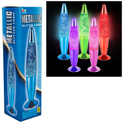 13" METALLIC GLITTER LAMP ASSORTMENT - LLB Toys
