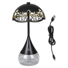 10.5" Victorian Glitter Lamp