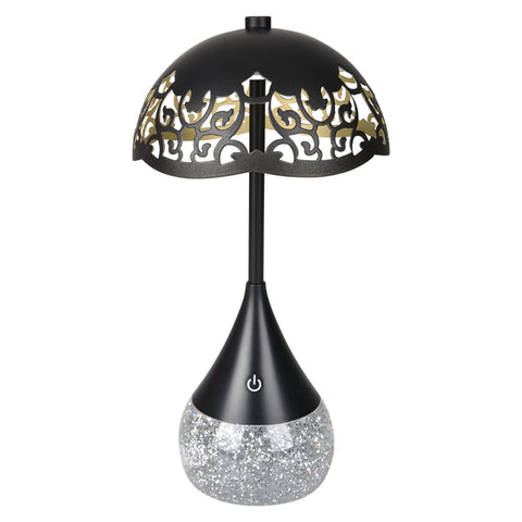 10.5" Victorian Glitter Lamp