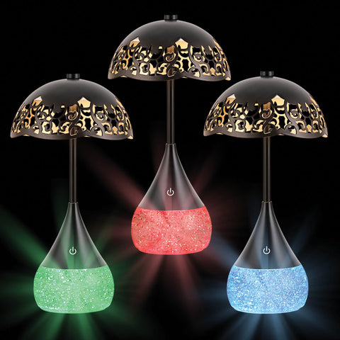 10.5" Victorian Glitter Lamp