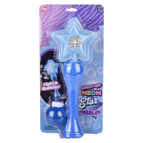 14.5" Light-Up Neon Star Bubble Wand - LLB Toys