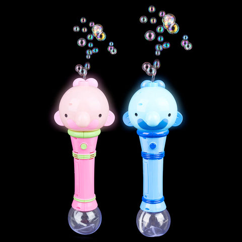 Light-Up Blobfish Bubble Wand 13" - LLB Toys