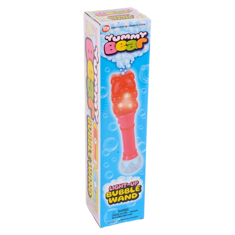 12"light-Up Yummy Bear Bubble Wand - LLB Toys