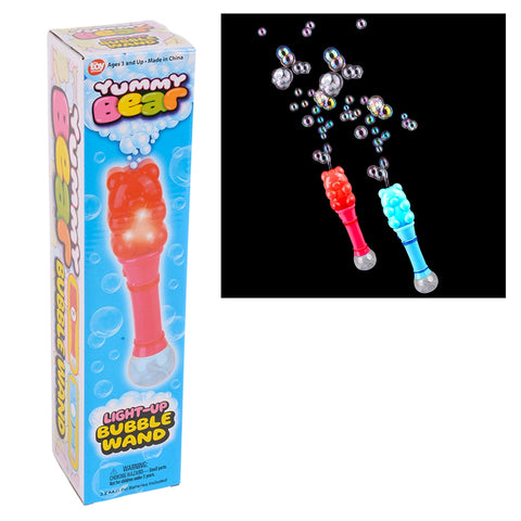 12"light-Up Yummy Bear Bubble Wand - LLB Toys